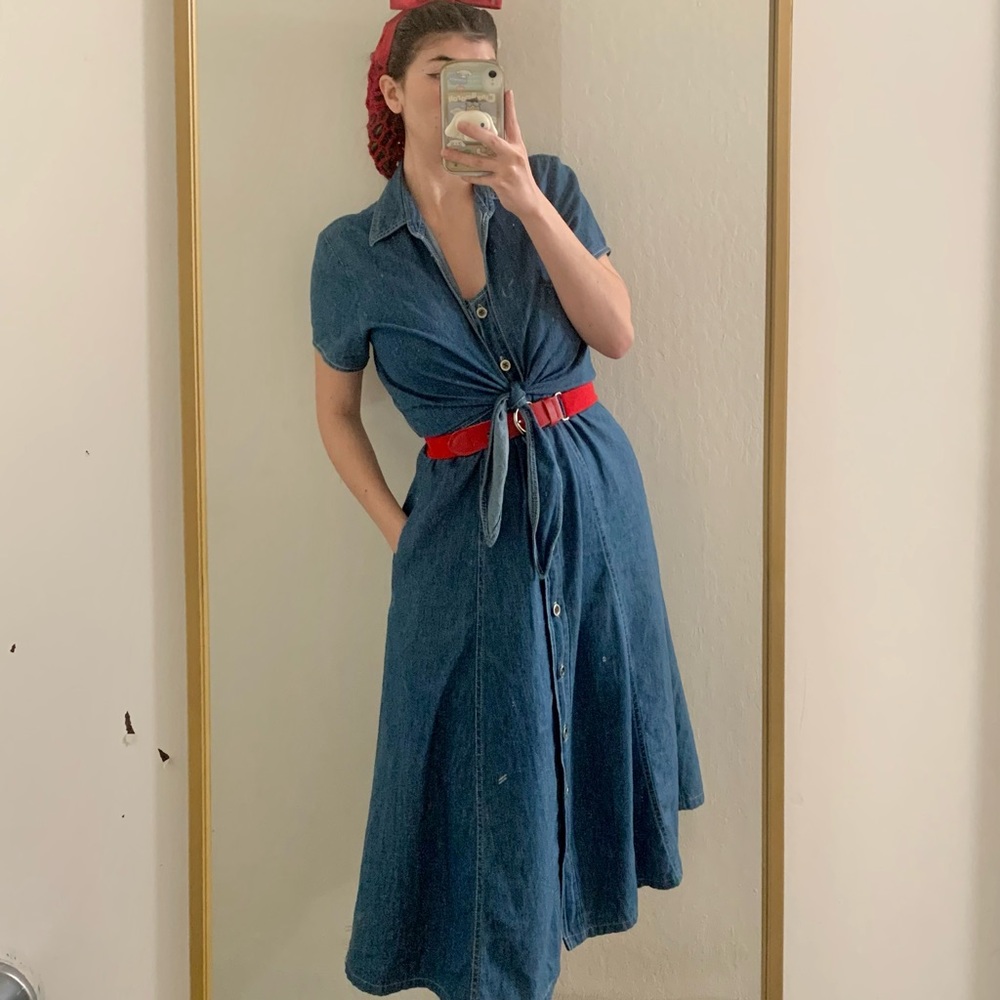 ✨☁️👖90s Denim Casual Swing Dress 👖☁️✨